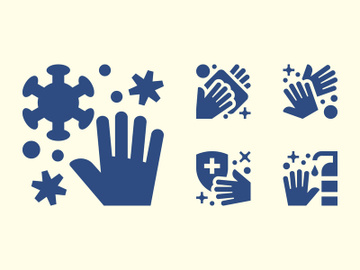 Hand Washing Icons preview picture