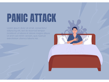 Panic attack banner template preview picture