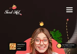 Food Hut (Food Ordering Responsive Design)