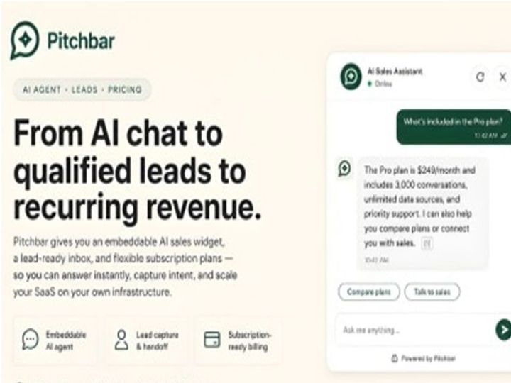 Pitchbars —  AI Widget for Any Website 2.1.0
