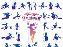 Collection : Witch Halloween Silhouette