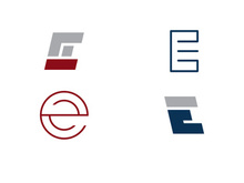 Letter E logo icon design template