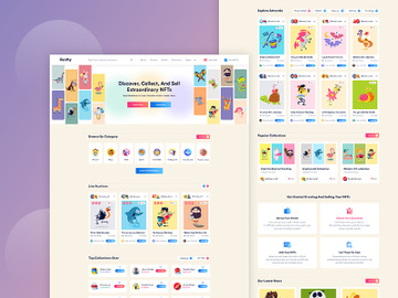 Ranfty - NFT Marketplace PSD Template preview picture