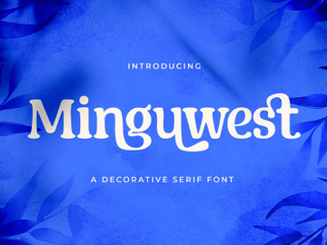 Minguest - Decorative Serif Font preview picture