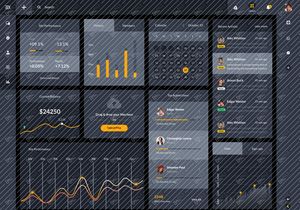 Dashboard Widgets & Components UI design