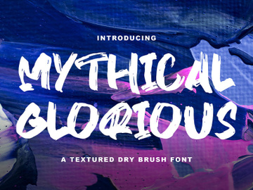 MYTHICAL GLORY - HandBrush Font preview picture