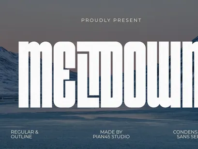 Meltdown - Condensed Sans Serif