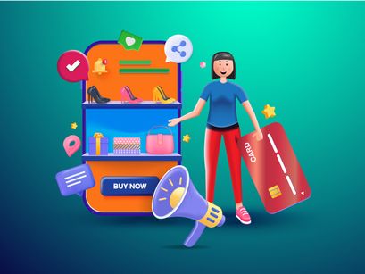 3D SEO Expert Marketing Illustration