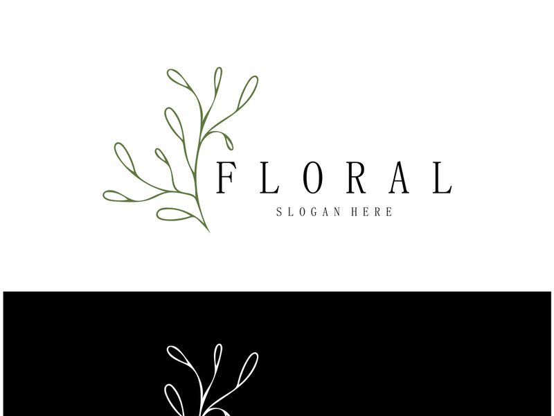 Elegant floral and leaf frame. Delicate botanical vector illustration for labels, spas, corporate identity, and wedding invitations