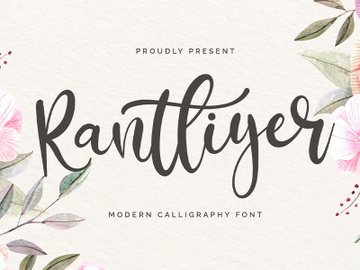 Rantliyer - Modern Calligraphy Font preview picture