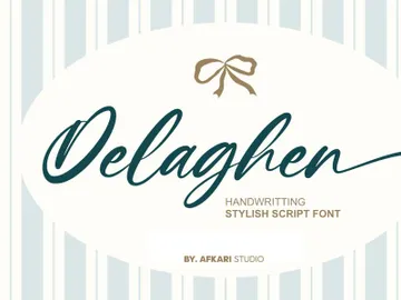 Delaghen - Handwritting Stylish Script Font preview picture