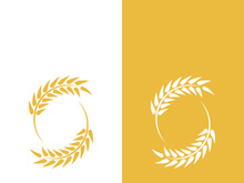 Wheat logo vector icon illustration design