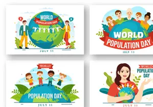 17 World Population Day Illustration