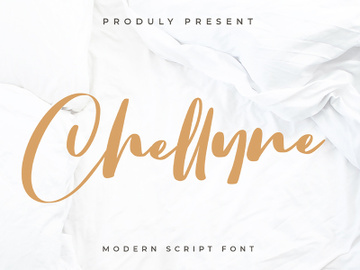 Chellyne - Modern Script Font preview picture