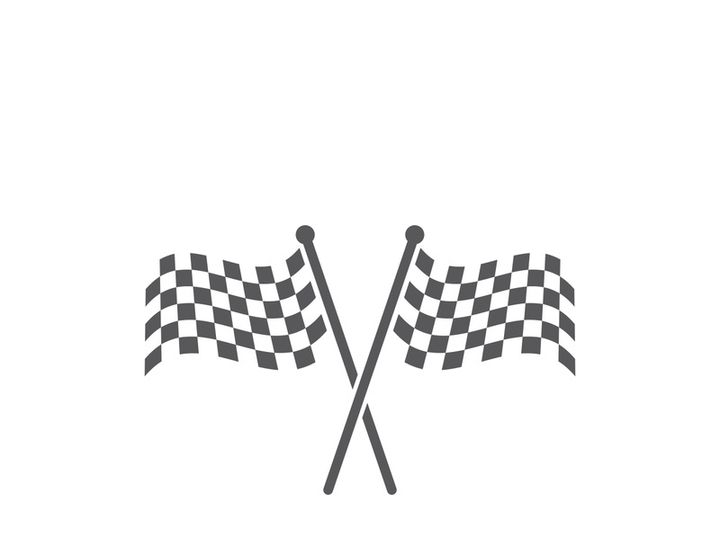 Race flag logo