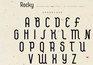Rocky Display - Modern Sans Serif Font