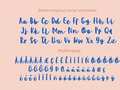 Butter Tropical - Handwritten Font Duo