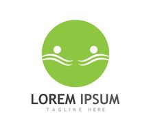 people community logo design with creative idea.