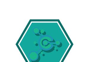 Neuron logo icon design template flat vector