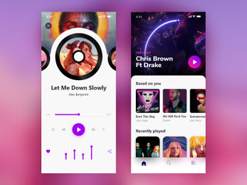 Music Player App UI preview picture