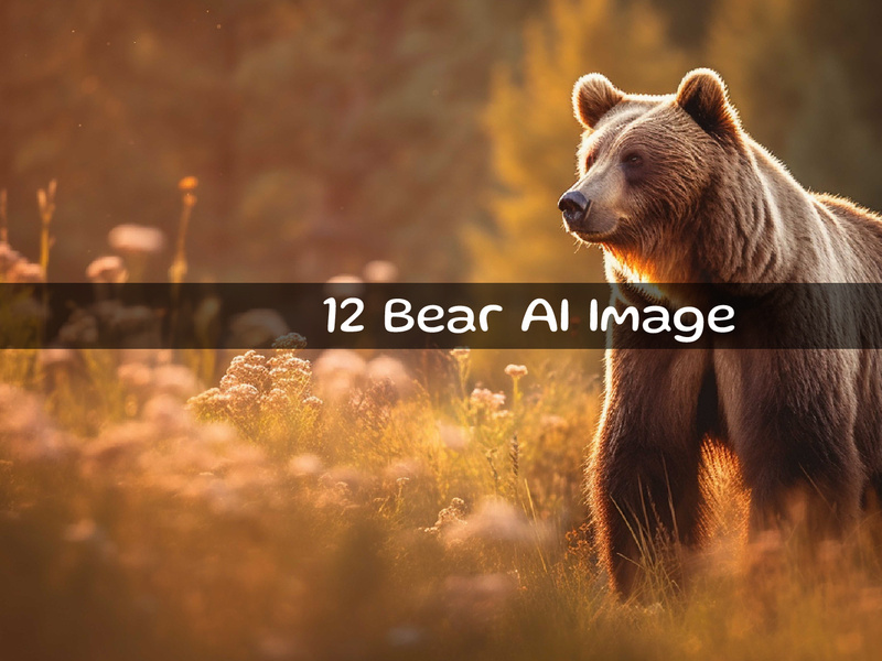 Bear in the forest Concept Ai Image