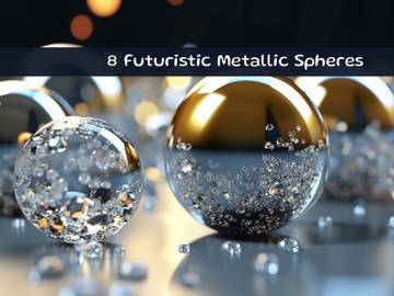 Futuristic Metallic Spheres preview picture