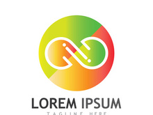 Infinity logo design with a modern concept