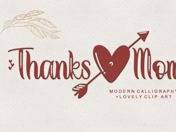 Thanks Mom - Modern Calligraphy preview picture