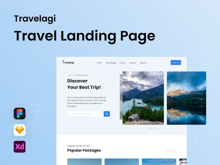 Travelagi - Travel Landing Page
