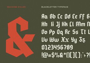 Machine Killer - Blackletter