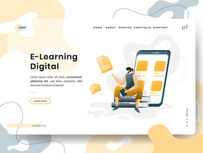 E-Learning Education Illustration