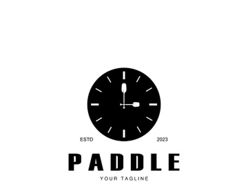 simple paddle logo,design for surfing,rafting,canoe,boat,surfing and rowing equipment business,vector preview picture