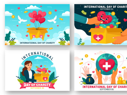 12 International Day of Charity Illustration