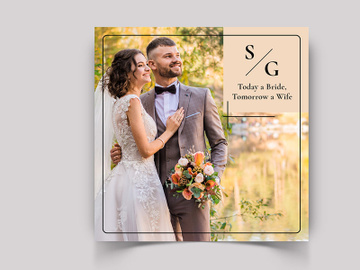 Wedding Social Media Post Template preview picture