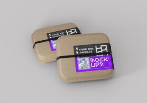 Food Box Package Mockup