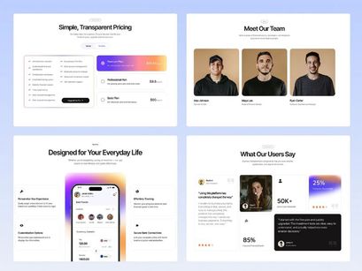App waver v1.0 - Mobile App Landing Page Template