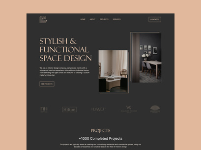 Interior Design Website Design Template