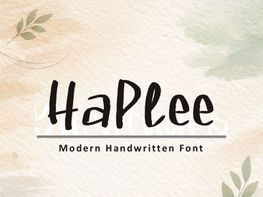 HaPlee — Modern Handwritten Font (OTF & TTF) preview picture