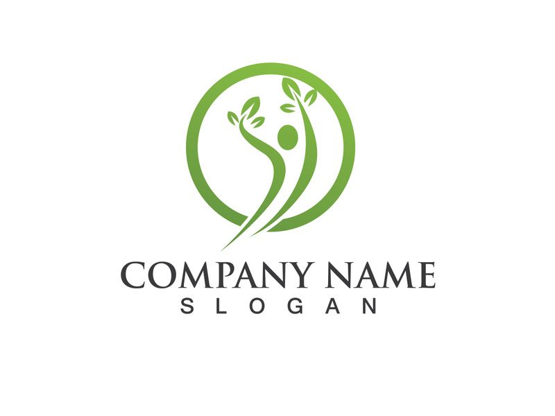 Health life people tree leaf green logo