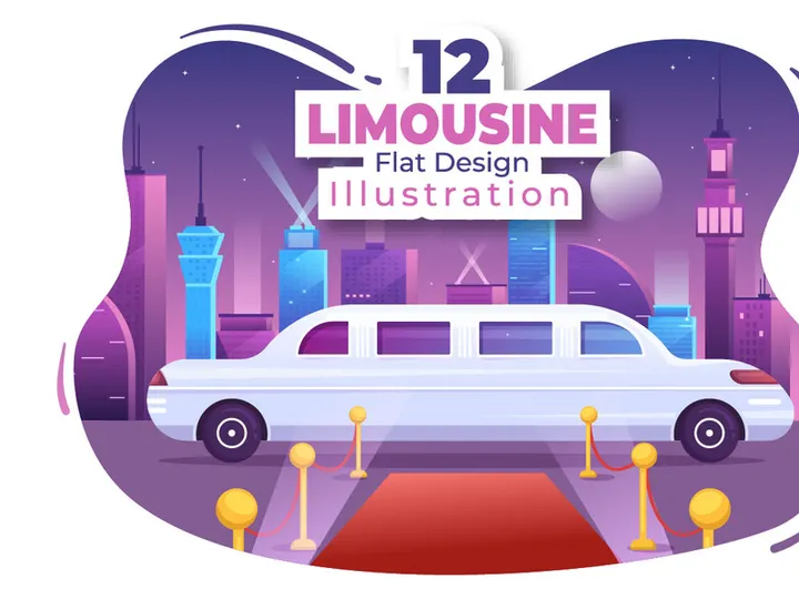 12 Limousine Car Design Illustration
