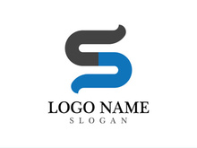 Business corporate S letter logo design vector