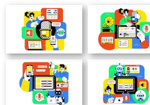 10 AI Voice Generator Tools Illustration