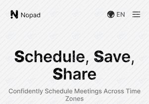Nopad - Saas Website Landing Page