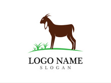 Goat logo template vector icon illustration design