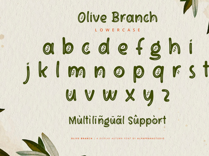 Olive Branch - Display Font