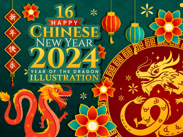 16 Happy Chinese New Year 2024 Illustration preview picture