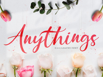 Anythings - Modern Calligraphy Font preview picture