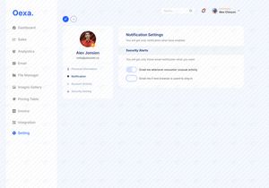 Oexa - Admin Dashboard Template UI KIT