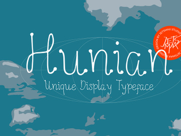 Hunian - Unique Display Typeface preview picture