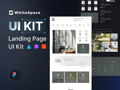 WhiteSpace - Interior Design Landing Page UI Kit